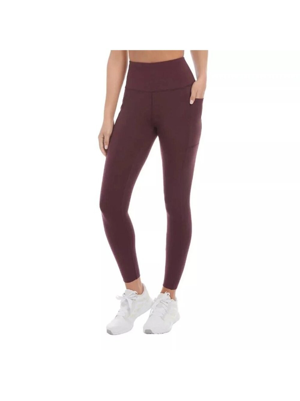 NWT Danskin Women's XL High-Waisted Leggings Burgundy Workout Pants